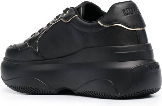 LIU JO June platform lace-up sneakers Black