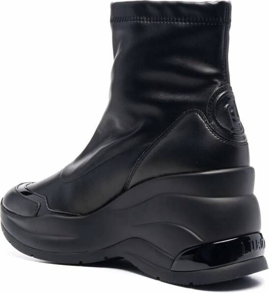 LIU JO Karlie platform boots Black