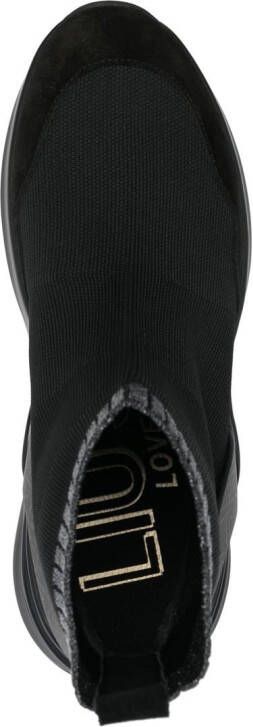 LIU JO Lily high-top sock sneakers Black