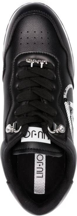 LIU JO logo-embellished lace-up sneakers Black