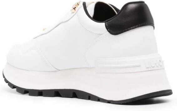 LIU JO logo-embellished lace-up sneakers White