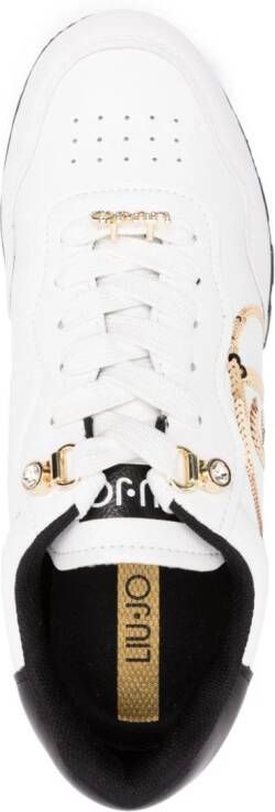 LIU JO logo-embellished lace-up sneakers White