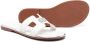 Liu Jo Kids logo-plaque slip-on sandals White - Thumbnail 2