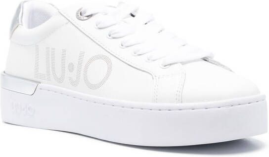 LIU JO logo-print lace-up sneakers White