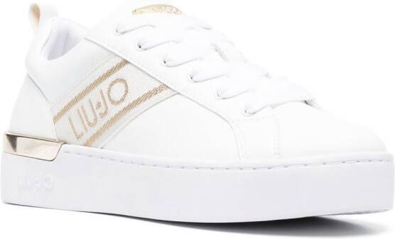 LIU JO logo-strap sneakers White