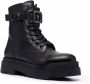 LIU JO Love 15 buckle strap boots Black - Thumbnail 2
