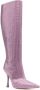 LIU JO rhinestone-embellished 110mm knee-high boots Purple - Thumbnail 2