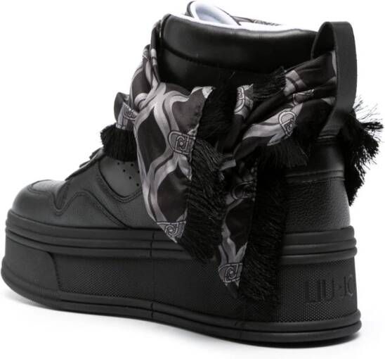 LIU JO Selma scarf-detail sneakers Black