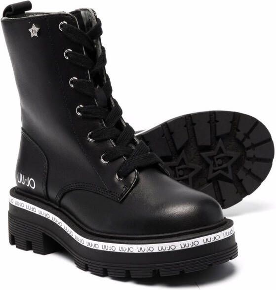 Liu Jo Kids Tailor 174 lace-up boots Black