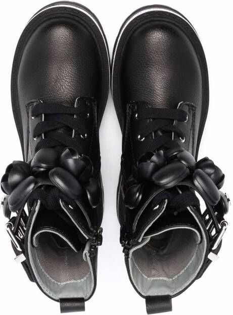 Liu Jo Kids Tailor lace-up ankle boots Black