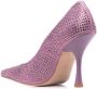 LIU JO x Leonie Hanne crystal-embellished pointed-toe pumps Purple - Thumbnail 3