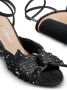 Loeffler Randall Camellia crystal-embellished sandals Black - Thumbnail 3