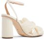 Loeffler Randall Camellia pleated-bow 90mm sandals Neutrals - Thumbnail 3