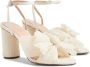 Loeffler Randall Camellia pleated-bow 90mm sandals Neutrals - Thumbnail 4