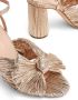 Loeffler Randall Camellia pleated knot 90mm sandals Gold - Thumbnail 5