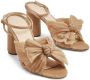 Loeffler Randall Camellia pleated knot 90mm sandals Pink - Thumbnail 3