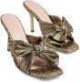 Loeffler Randall Claudia pleated knot 90mm mules Gold - Thumbnail 2