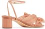 Loeffler Randall Dahlia 50mm plissé bow sandals Neutrals - Thumbnail 3