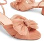 Loeffler Randall Dahlia 50mm plissé bow sandals Neutrals - Thumbnail 4