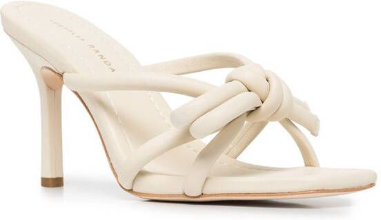 Loeffler Randall Margi 60mm knotted sandals White
