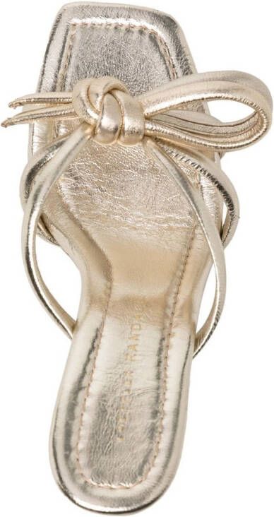Loeffler Randall Margi knot 80mm sandals Gold