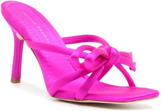 Loeffler Randall Margi satin sandals Pink