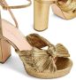 Loeffler Randall Natalia 110mm bow-detailing sandals Gold - Thumbnail 5