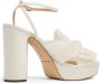 Loeffler Randall Natalia pleated knot 100mm sandals White - Thumbnail 3