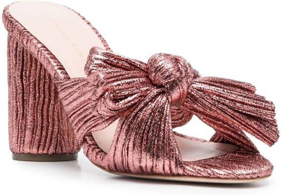 Loeffler Randall Penny bow-detail 100mm sandals Pink