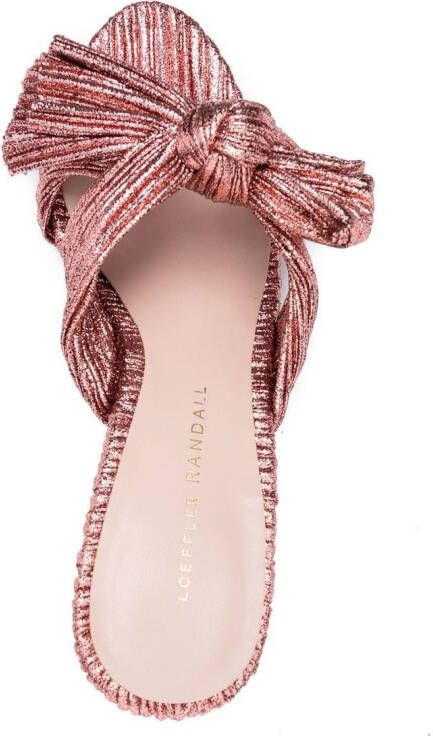 Loeffler Randall Penny bow-detail 100mm sandals Pink