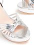 Loeffler Randall Rivka 110mm metallic-effect sandals Silver - Thumbnail 4