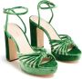 Loeffler Randall Rivka 110mm velvet sandals Green - Thumbnail 5