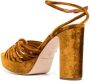 Loeffler Randall Rivka crushed-velvet 110mm sandals Brown - Thumbnail 3