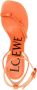 LOEWE 105mm Petal leather sandals Orange - Thumbnail 4