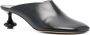 LOEWE 45mm toy-heel leather mules Black - Thumbnail 2