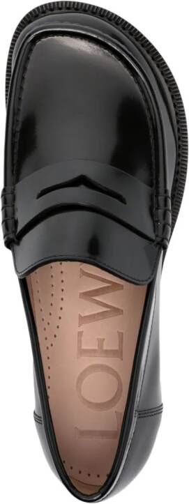 LOEWE Campo 40mm leather loafers Black