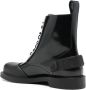 LOEWE Campo lace-up leather boots Black - Thumbnail 3
