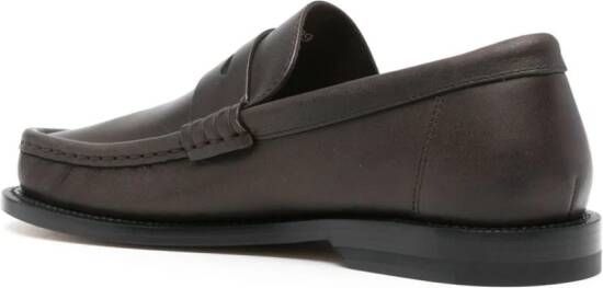 LOEWE Campo leather loafers Brown