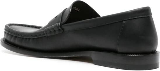 LOEWE Campo leather penny loafers Black