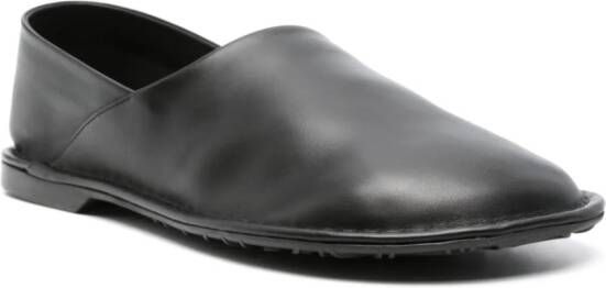 LOEWE Folio leather loafers Black