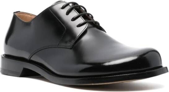 LOEWE lace-up leather derby shoes Black