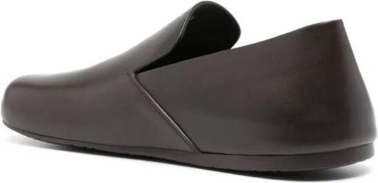 LOEWE Lago leather loafers Brown