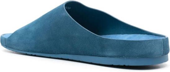 LOEWE Lago suede sandals Blue