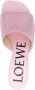 LOEWE Petal 50mm rhinestone-embellished mules Pink - Thumbnail 4
