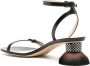 LOEWE Petal 55mm leather sandals Black - Thumbnail 3