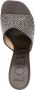 LOEWE Petal 90mm rhinestone-embellished leather sandals Brown - Thumbnail 4