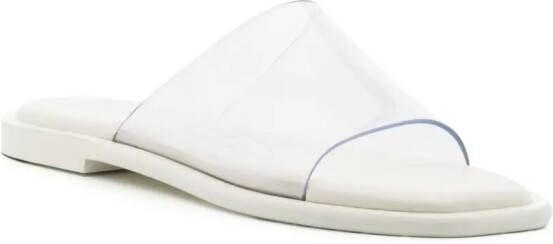 LOEWE Petal transparent-strap sandals White