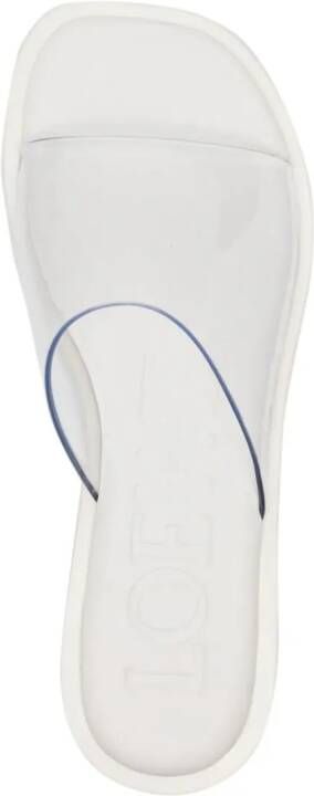 LOEWE Petal transparent-strap sandals White
