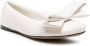 LOEWE Puffy bow-detail ballerina shoes White - Thumbnail 2