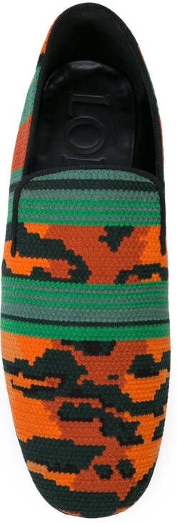LOEWE Tiger woven slippers Orange